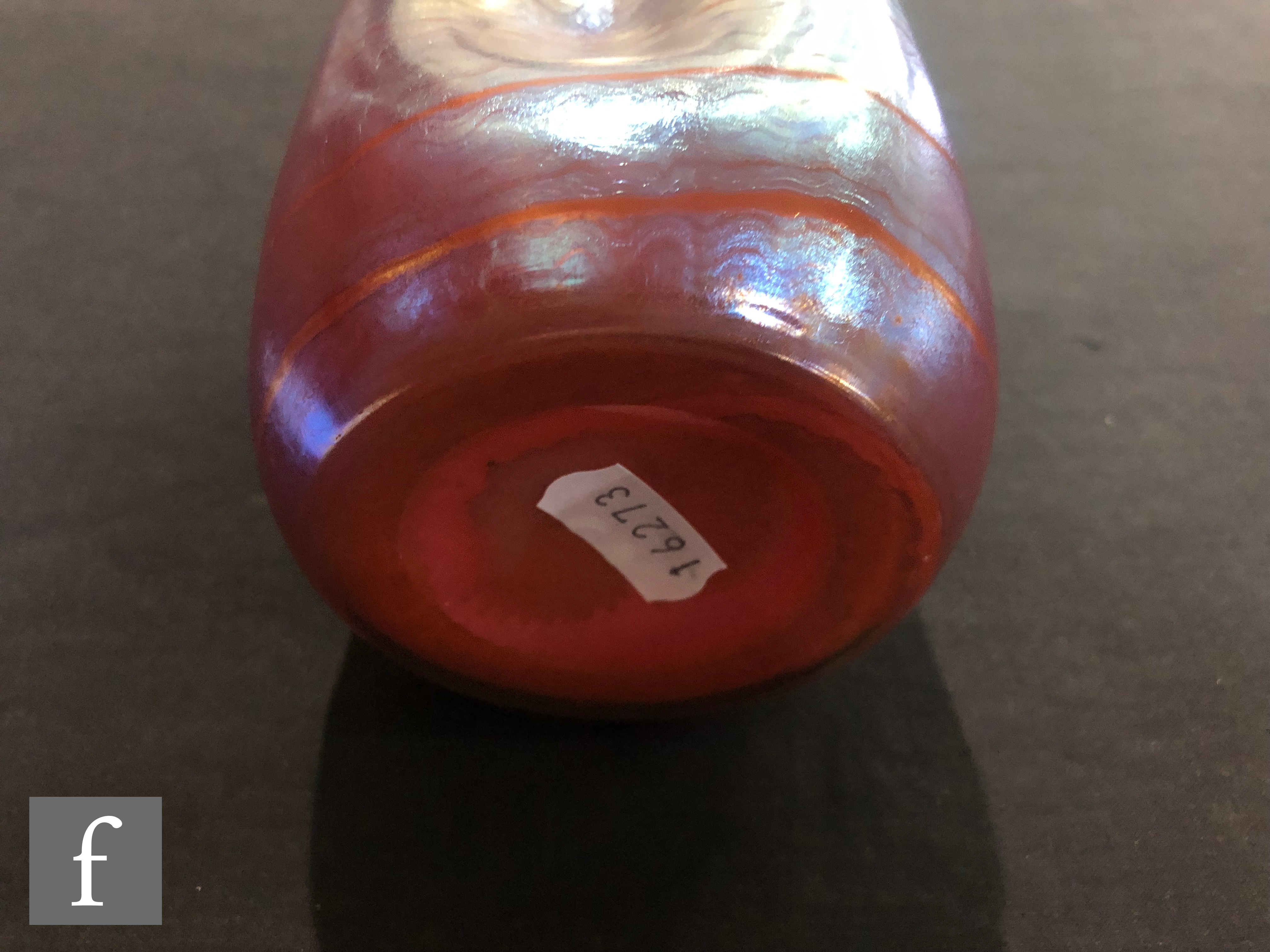 Loetz - A Phaenomen Genre glass vase, circa 1907, PG 5301, the dimpled cylinder form with everted - Image 7 of 8