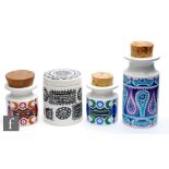 Susan Williams-Ellis - Portmeirion - A post war storage jar in the Monte Sol pattern, decorated with
