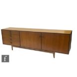 Ib Kofod-Larsen - G-Plan - A teak sideboard, fitted with an arrangement of five graduated drawers to