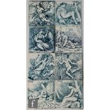 Thomas Allen - Wedgwood - Eight 6 inch tiles from the Midsummer Night's Dream series, pattern 278