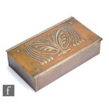Carl Deffner - An early 20th Century German Secessionist rectangular box decorated to the cover with
