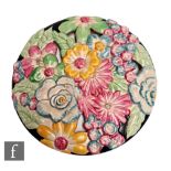 Clarice Cliff - Floral Bouquet - A My Garden floral plaque circa 1937, decorated in relief with