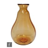 Keith Murray - Stevens and Williams Royal Brierley -  A large glass vase of gourd form with