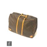 Louis Vuitton - A large 'Sirus' monogram leather soft case suitcase with Vachatta leather