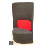 Boss Design Group - A 'Shuffle' high back seating booth, height 150cm.