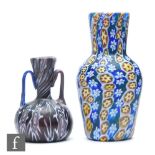 Fratelli Toso - A Murano glass vase, circa 1930, of shouldered form with tall collar neck, formed of