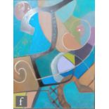 Mona Chesterfield (Fl. 1958-1964) - Abstract Forms, oil on board, signed and dated (19) 63 verso,