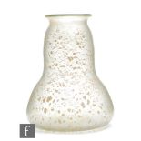 Loetz - A Cephalonia range glass vase circa 1904, of bulbous waisted form with everted rim, the