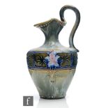 A late 19th Century Royal Doulton 'Art Union of London' ewer decorated by Eliza Simmance with