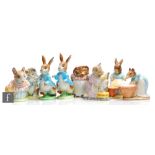 Eight assorted Beswick Beatrix Potter figures comprising Peter Rabbit, Tabitha Twitchit and Miss