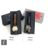 Two Undone automatic wrist watches, an Aero and a Base Camp example, each with original box and