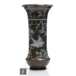 A late 19th Century Doulton Lambeth vase by Florence Barlow decorated with incised and hand