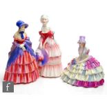 Three Royal Doulton lady figurines comprising Veronica HN1517, Chloe HN1470 and A Victorian Lady