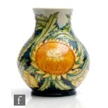 A Moorcroft Pottery vase decorated in the Dryandra pattern from the Australia Collection designed by