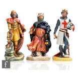 Three Royal Doulton figures comprising Richard the Lionheart HN3675, Good King Wenceslas HN2118