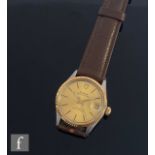 A stainless steel and gold plated Rolex Tudor Prince Oysterdate self winding wrist watch, batons and