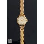 A mid 20th Century Strad manual wrist watch, batons to a silvered dial, case diameter 20mm, all to a