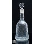 A mid 18th Century English Quart sugarloaf decanter, circa 1765-70, the body cut with shallow
