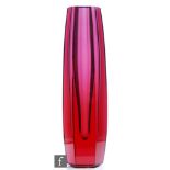 A mid 20th Century Moser Ox Blood (Bikaver) vase model 1732, designed by Oldrich Lipa, height 25.