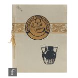 A 1930s original Monart trade catalogue, the 18 pages showing all shapes and patterns seperated with