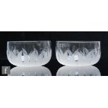 A set of eight 19th Century clear crystal glass finger bowls, possibly Richardsons, the bowls cut