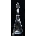 A Harry Powell for Harry Powell's Whitefriars Glassworks Venetian revival decanter, circa 1888,