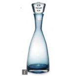 A 20th Century glass decanter, circa 1967, designed by Ronald Stennett-Willson for Wedgwood, of