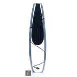 A 1950s Kosta glass vase designed by Vicke Lindstrand, the tapered torpedo form cased in clear