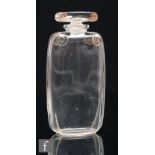 A Rene Lalique Spirales glass perfume bottle, model 497, circa 1920, of rectangular form with