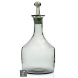 A mid Century Orrefors Rhapsody glass decanter designed by Sven Palqvist, circa 1959, of
