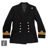 A British Royal Naval Lieutenant's jacket by Ambassador with South Atlantic ribbon and rosette,