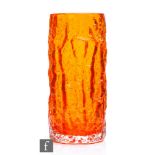 A 20th Century Whitefriars Textured range Bark vase, designed by Geoffrey Baxter, pattern number