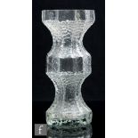 A 20th Century Riihimaki Fenomena clear crystal glass vase, designed by Nanny Still, model 1419,