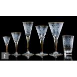 A large and extensive early 20th Century Moser drinks suite, circa 1920, in the Maharani pattern,