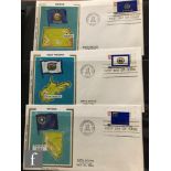 A collection of postal and first day covers contained in five albums, to include some QV and GV