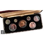 Victoria - 1887 Jubilee seven coin specimen set, cased. (7)