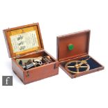 An early 20th Century Mc Innes-Debbie engine indicator pattern A, in fitted mahogany case with