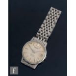 A mid 20th Century stainless steel Seiko Sea Horse automatic wrist watch with silvered batons to a