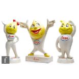Two cast painted metal money boxes Esso advertising figures of Herr and Frau Tropt and another