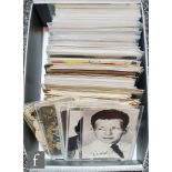 A large quantity of loose Edwardian postcards to include glamour, film stars, animals etc. (