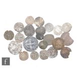 France - A collection of various hammered silver and copper coinage, Henry II, Charles III,