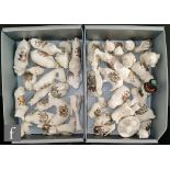 A large collection of assorted early 20th Century crested china formed as animals to include a crab,