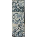 Three Thomas Allen for Wedgwood 6 inch tiles from the Midsummer Night's Dream series comprising