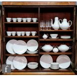A collection of Rosenthal Romanze tea and dinner wares comprising a coffee pot, teapot, twelve cups,
