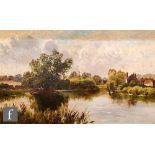 ATTRIBUTED TO WALTER WILLIAMS (1836-1906) - 'The Broad Water Chesham', oil on canvas, signed