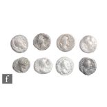 Roman - Seven various denariuii, Faustina, Septimus Severus. (7)