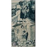 Two William Wise for Minton 6 inch tiles from the Village Life series, the first a lady with an