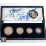 An Elizabeth II Royal Mint 1982 gold proof set, five pounds to half sovereign, with certificate,