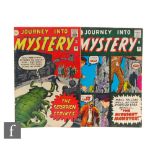 Two Marvel Journey Into Mystery issues, #79, April 1961, and #82, July 1962, both British pence