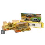 Three Dinky military diecast models, comprising 617 Volkswagen KDF with 50mm PAK Anti-tank gun, on